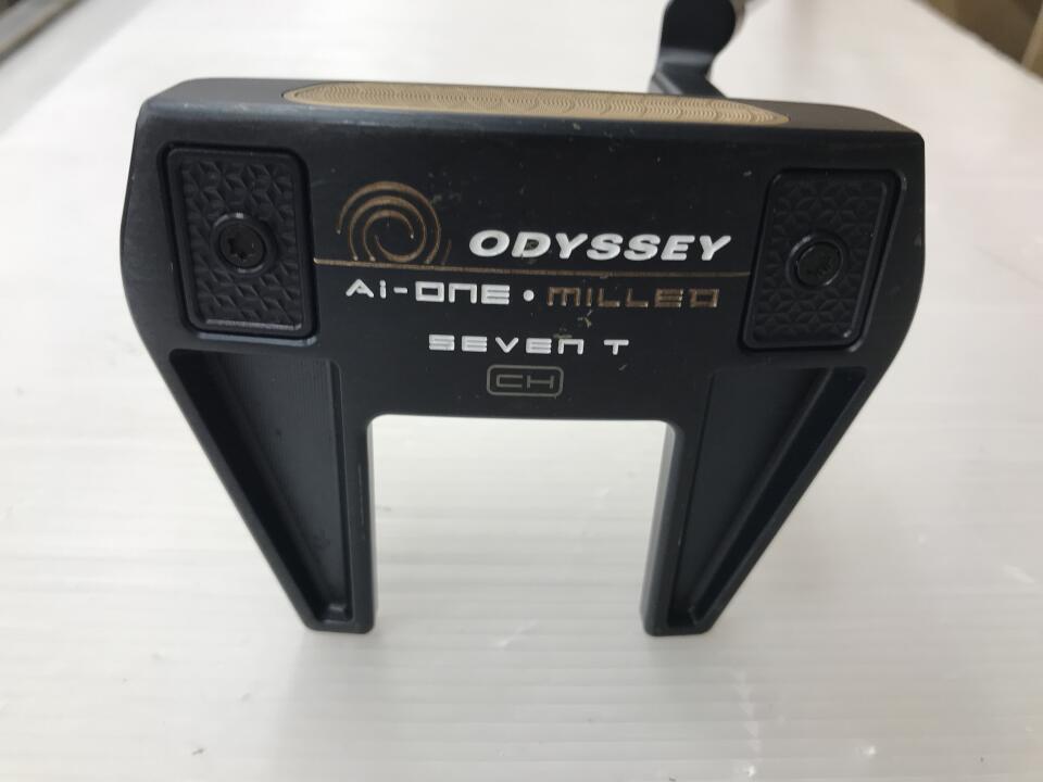 【中古】オデッセイ Ai-ONE MILLED SEVEN T CH パター 34.0インチ ヘッドカバーあり オリジナルスチール Cランク 右利き用 ODYSSEY ゴルフクラブ ゴルフドゥ ゴルフ用品 GOLF DO 中古ゴルフクラブ