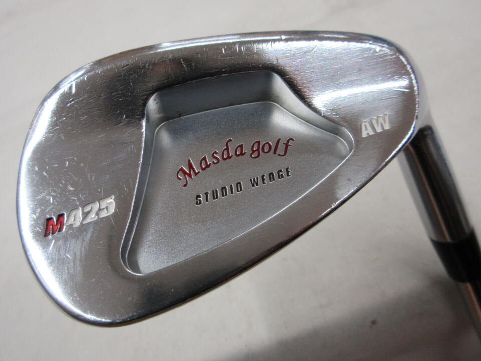 【中古】マスダ STUDIO WEDGE M425 ニッケルクロム ウェッジ 52° R300フレックス 35.25インチ ◆リシャフト◆ﾀﾞｲﾅﾐｯｸｺﾞｰﾙﾄﾞHT95 リシャフト品 Cランク 右利き用 Masda ゴルフクラブ ゴル