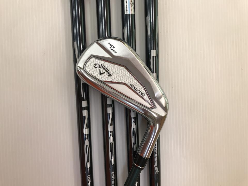 【中古】キャロウェイ ELYTE MAX FAST アイアンセット 25° Rフレックス 37.5インチ 訳あり（8番・PWソケット違い） リシャフト品 Cランク 右利き用 Callaway ゴルフクラブ エリートマックスファスト 44,256円