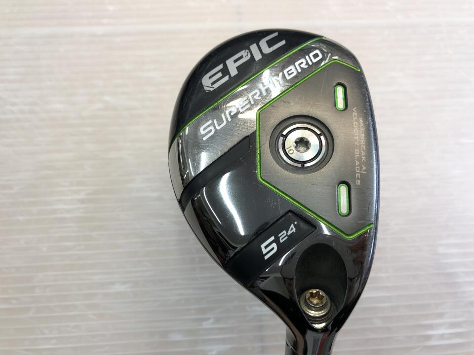【中古】キャロウェイ EPIC SUPER HYBRID ユーティリティ 24&deg; Rフレックス 39.25インチ ヘッドカバーあり Diamana 55 for Callaway Cランク 右利き用 Callaway ゴルフクラブ エピックスーパーハイブリッド ゴ｜ゴルフ ドゥ 中古クラブ店