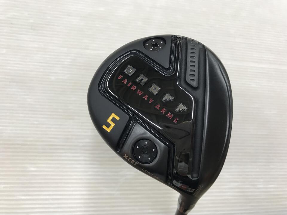 【中古】グローブライド ONOFF FAIRWAY ARMS KURO 2024 フェアウェイウッド 5W 18° Sフレックス 42.25インチ ヘッドカバーあり CBT:624F Bランク 右利き用 GLOBERIDE ゴルフクラブ オノフ フェアウェイアーム