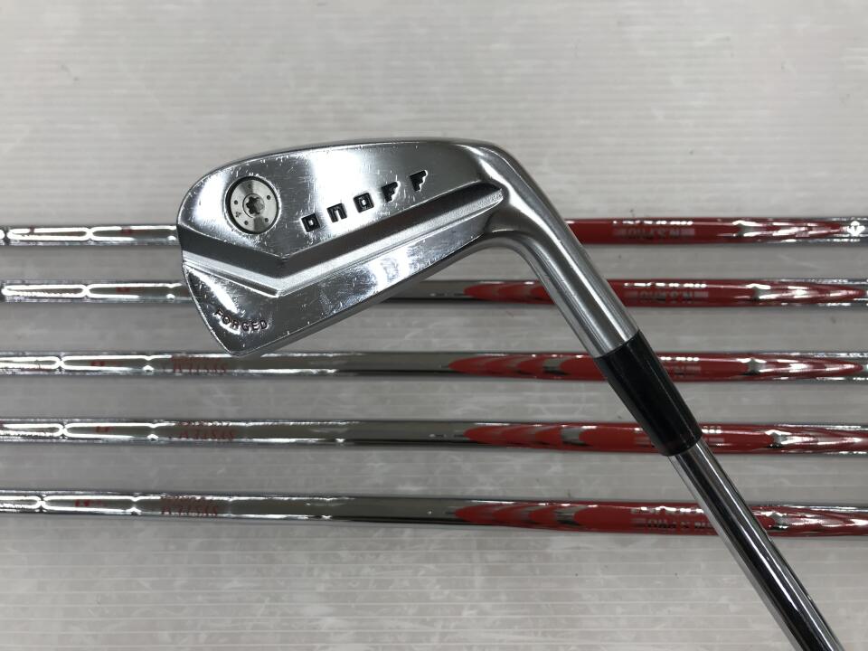 【中古】グローブライド ONOFF FORGED KURO 2022 アイアンセット Xフレックス 38.0インチ NSﾌﾟﾛ MODUS 3 SYSTEM3 TOUR125 リシャフト品 Cランク 右利き用 GLOBERIDE ゴルフクラブ オノフフォージド ゴルフド