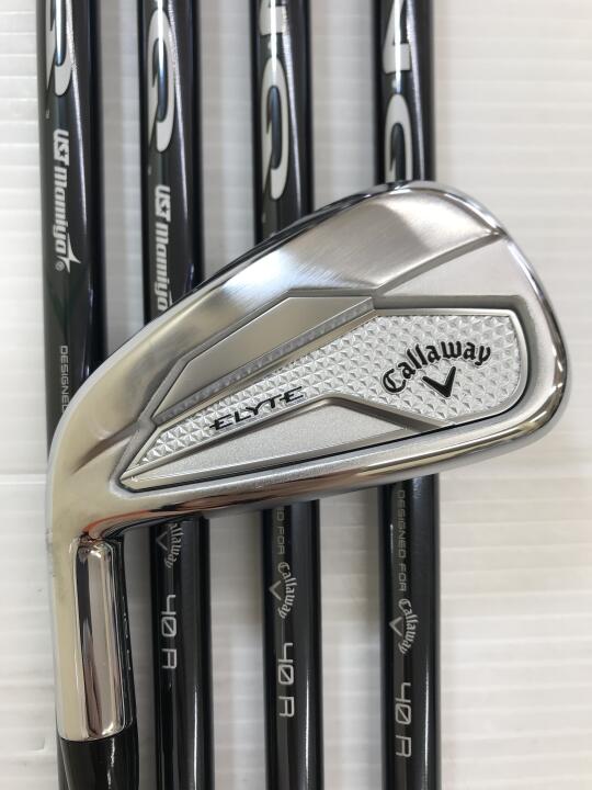 【中古】キャロウェイ ELYTE アイアンセット Rフレックス 38.0インチ LIN-Q GREEN 40 for Callaway リシャフト品 Aランク 左利き用 Callaway ゴルフクラブ エリート ゴルフドゥ ゴルフ用品 GOLF DO 中古ゴル