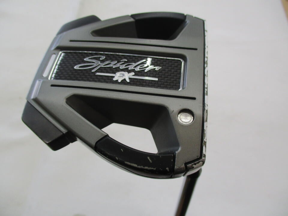 【中古】テーラーメイド Spider EX PLATINUM/WHITE FLOW NECK パター 34.0インチ オリジナルスチール Dランク 右利き用 Taylormade ゴルフクラブ ゴルフドゥ ゴルフ用品 GOLF DO 中古ゴルフクラブ
