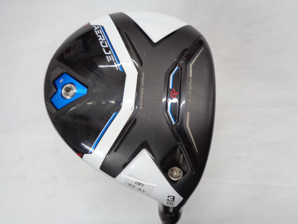 【中古】コブラ AEROJET フェアウェイウッド 3W 15° Sフレックス 42.75インチ ヘッドカバーあり ツアーAD for Cobra(AEROJET) Cランク 右利き用 COBRA ゴルフクラブ エアロジェット ゴルフドゥ ゴルフ用