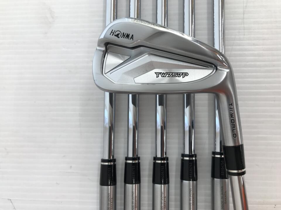 【中古】ホンマゴルフ TOUR WORLD TW757 P アイアンセット Sフレックス 37.75インチ NSﾌﾟﾛ MODUS3 TOUR120特注 リシャフト品 Bランク 右利き用 ゴルフクラブ ツアーワールド ゴルフドゥ ゴルフ用品 GO