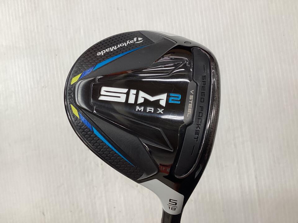 【中古】テーラーメイド SIM2 MAX フェアウェイウッド FW 18° Xフレックス 42.0インチ ヘッドカバーあり ツアーAD HD-6 Bランク 右利き用 Taylormade ゴルフクラブ シム2マックス ゴルフドゥ ゴルフ用