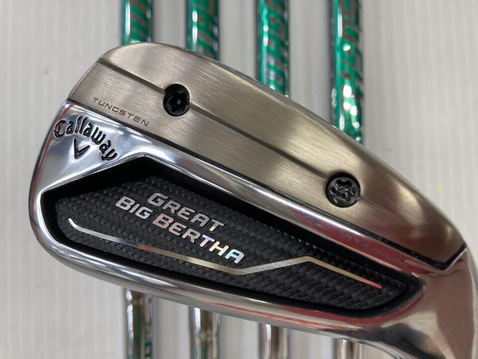 【中古】キャロウェイ GREAT BIG BERTHA 2023 アイアンセット Sフレックス 37.5インチ NSプロ950GH neo Cランク 右利き用 Callaway ゴルフクラブ ゴルフドゥ ゴルフ用品 GOLF DO 中古ゴルフクラブ