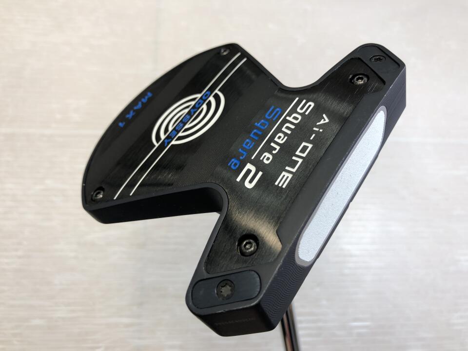 【中古】オデッセイ Ai-ONE Square 2 Square MAX 1 パター 34.0インチ ヘッドカバーあり オリジナルスチール Bランク 右利き用 ODYSSEY ゴルフクラブ ゴルフドゥ ゴルフ用品 GOLF DO 中古ゴルフクラブ