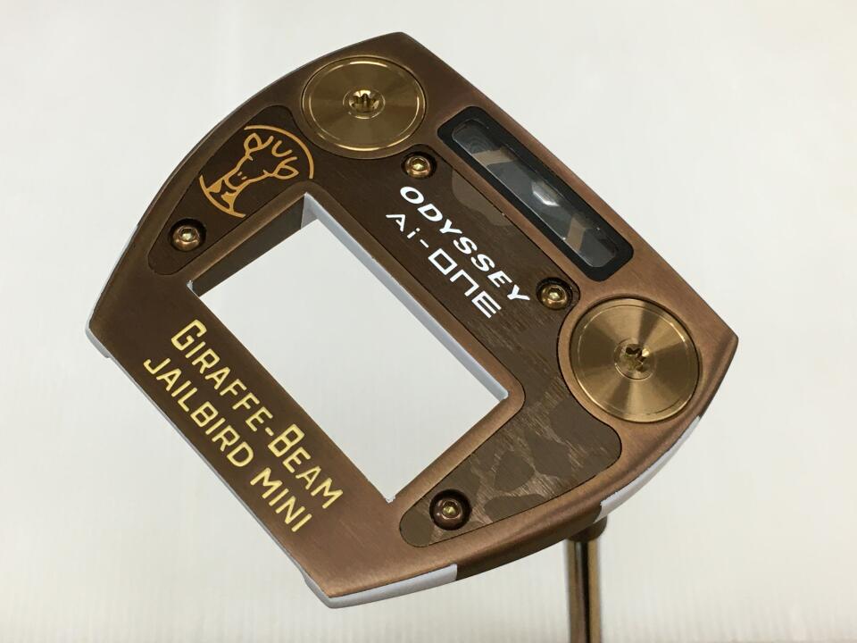 【中古】オデッセイ Ai-ONE GIRAFFE-BEAM JAILBIRD MINI パター 34.0インチ ヘッドカバーあり オリジナルスチール Cランク 右利き用 ODYSSEY ゴルフクラブ ゴルフドゥ ゴルフ用品 GOLF DO 中古ゴルフクラブ