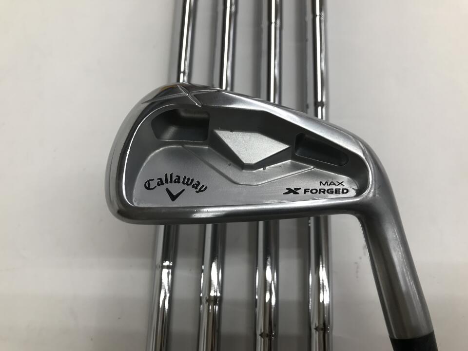 【中古】キャロウェイ X FORGED MAX アイアンセット S200フレックス 37.25インチ ダイナミックゴールド MID 115 Cランク 右利き用 Callaway ゴルフクラブ エックスフォージドマックス ゴルフドゥ ゴル