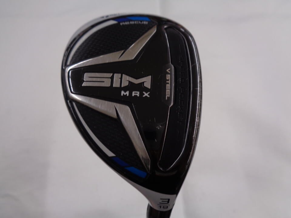【中古】テーラーメイド SIM MAX ユーティリティ 19&deg; Rフレックス 40.25インチ ヘッドカバーあり TENSEI BLUE TM60 Cランク 右利き用 Taylormade ゴルフクラブ シムマックス ゴルフドゥ ゴルフ用品 GOLF DO｜ゴルフ ドゥ 中古クラブ店
