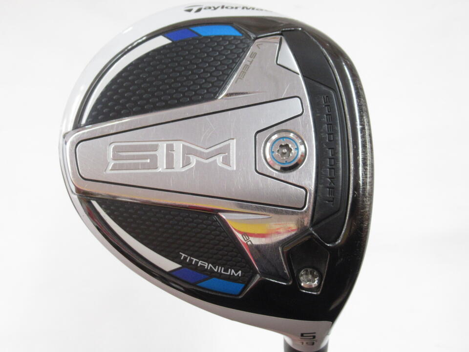 【中古】テーラーメイド SIM フェアウェイウッド 5W 19° Sフレックス 42.25インチ ヘッドカバーあり ﾂｱｰAD　ｸｱﾄﾛﾃｯｸMD-6 リシャフト品 Dランク 右利き用 Taylormade ゴルフクラブ シム ゴ