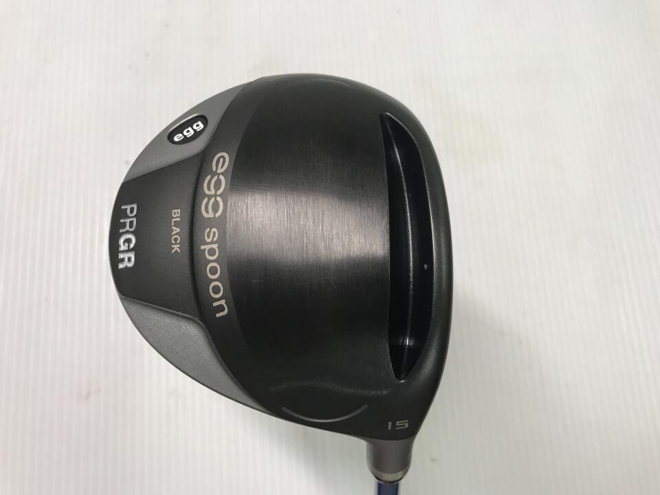 【中古】プロギア egg spoon BLACK フェアウェイウッド 3W 15° Rフレックス 43.5インチ ヘッドカバーあり SPEEDER　NX50 リシャフト品 Cランク 右利き用 PRGR ゴルフクラブ ゴルフドゥ ゴルフ用品 GOLF DO