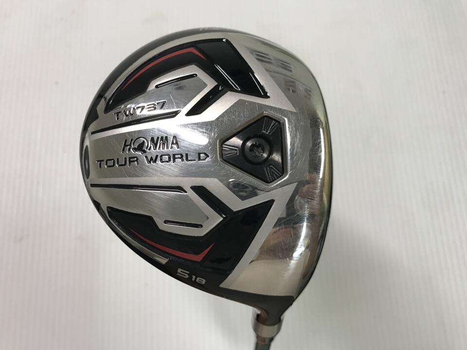 【中古】ホンマゴルフ TOUR WORLD TW737 FW フェアウェイウッド 5W 18° SRフレックス 42.5インチ VIZARD EX-A55 Dランク 右利き用 ゴルフクラブ ツアーワールド ゴルフドゥ ゴルフ用品 GOLF DO 中古ゴルフ