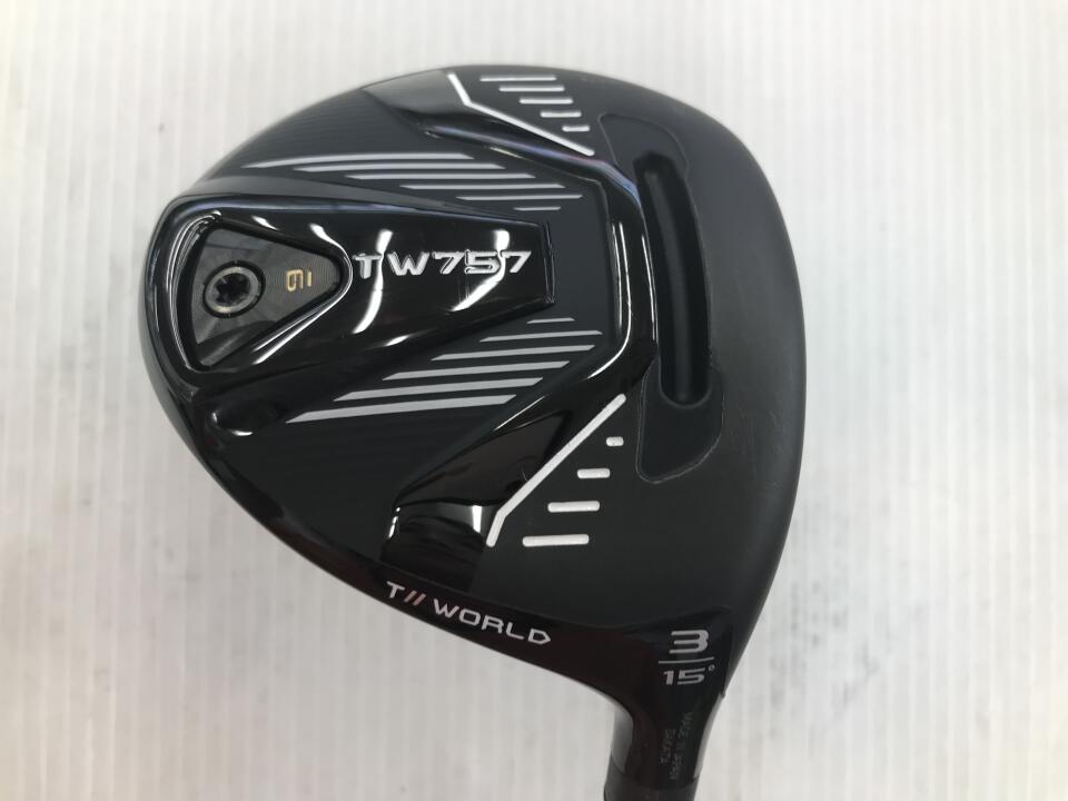 【中古】ホンマゴルフ TOUR WORLD TW757 フェアウェイウッド 3W 15&deg; Sフレックス 43.0インチ ヘッドカバーあり VIZARD for TW757 50 Cランク 右利き用 ゴルフクラブ ツアーワールド ゴルフドゥ ゴルフ用｜ゴルフ ドゥ 中古クラブ店