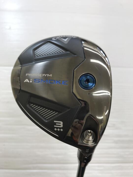 【中古】キャロウェイ PARADYM Ai SMOKE ◆◆◆ フェアウェイウッド 3W 15° SRフレックス 43.0インチ SPEEDER　NXGREEN　50 リシャフト品 Cランク 右利き用 Callaway ゴルフクラブ パラダイムAiスモーク ト