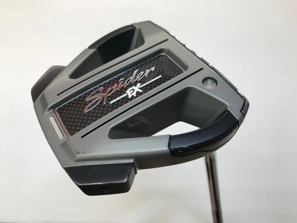 【中古】テーラーメイド Spider EX PLATINUM/WHITE SINGLE BEND パター 33.0インチ ヘッドカバーあり オリジナルスチール Dランク 右利き用 Taylormade ゴルフクラブ ゴルフドゥ ゴルフ用品 GOLF DO 中古ゴル