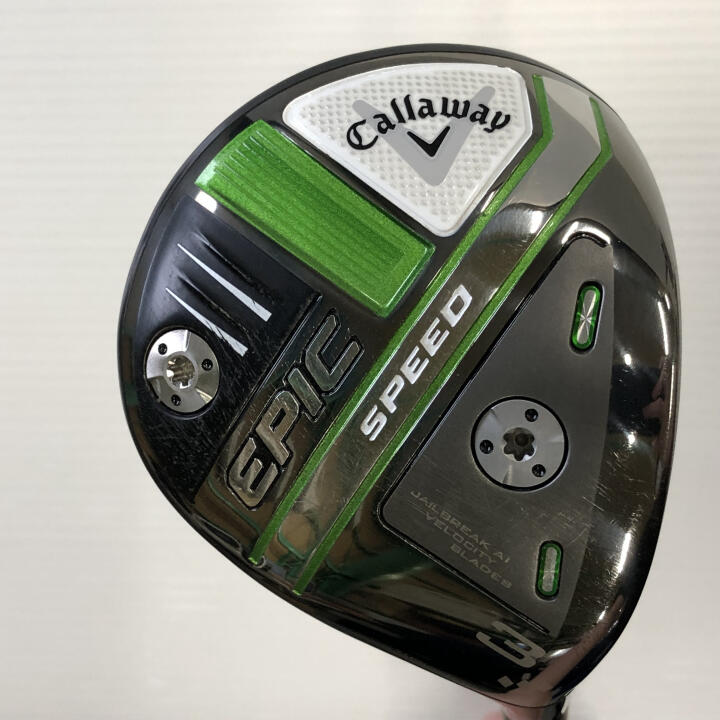 【中古】キャロウェイ EPIC SPEED T ◆◆◆ フェアウェイウッド 3W 15° Sフレックス 43.0インチ ヘッドカバーあり Speeder EVOLUTION 7 FW60 Cランク 右利き用 Callaway ゴルフクラブ エピックスピード ゴル