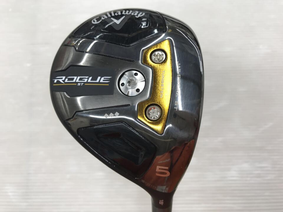 【中古】キャロウェイ ROGUE ST ◆◆◆ フェアウェイウッド 5W 18° Xフレックス 42.5インチ ヘッドカバーあり ツア?AD　PT-7 リシャフト品 Bランク 右利き用 Callaway ゴルフクラブ ローグSTトリプル