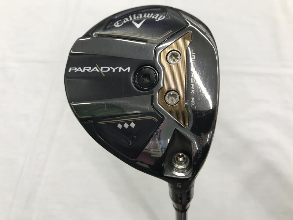 【中古】キャロウェイ PARADYM ◆◆◆ フェアウェイウッド 5W 18° Sフレックス 42.5インチ ヘッドカバーあり ツアーAD UB-6 リシャフト品 Cランク 右利き用 Callaway ゴルフクラブ パラダイム トリプ