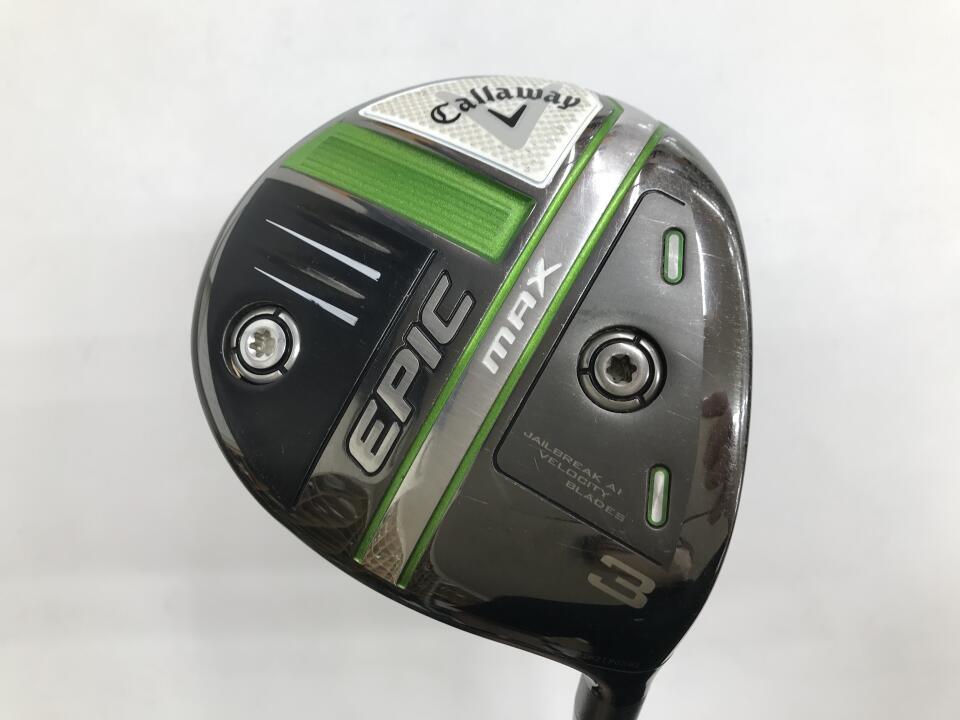 【中古】キャロウェイ EPIC MAX フェアウェイウッド 3W 15° Sフレックス 43.5インチ Speeder　EVOLUTION 4　FW 50 リシャフト品 Dランク 右利き用 Callaway ゴルフクラブ エピックマックス ゴルフドゥ ゴル