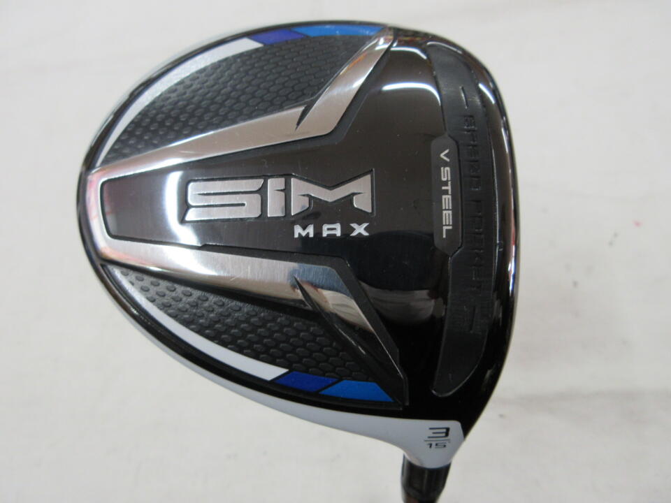 【中古】テーラーメイド SIM MAX US フェアウェイウッド 3W 15° Sフレックス 43.25インチ ◆リシャフト◆ツア-AD　XC-6 リシャフト品 Cランク 右利き用 Taylormade ゴルフクラブ シムマックス ゴルフド