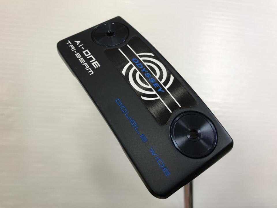 【中古】オデッセイ Ai-ONE TRI-BEAM DOUBLE WIDE パター 34.0インチ オリジナルスチール Cランク 右利き用 ODYSSEY ゴルフクラブ ゴルフドゥ ゴルフ用品 GOLF DO 中古ゴルフクラブ｜ゴルフ ドゥ 中古クラブ店