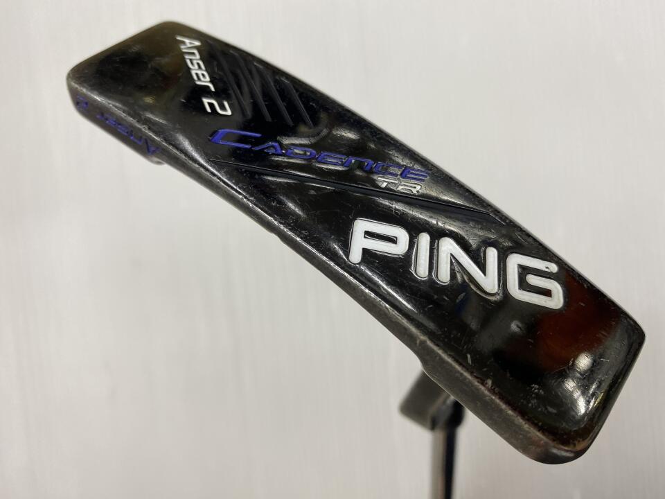 【中古】【訳あり】ピン CADENCE TR Anser 2 (青) パター 34.0インチ ヘッドカバーあり オリジナルスチール Dランク 右利き用 PING ゴルフクラブ ゴルフドゥ ゴルフ用品 GOLF DO 中古ゴルフクラブ