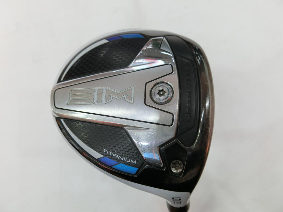 【中古】テーラーメイド SIM フェアウェイウッド 5W 19° Xフレックス 42.0インチ ◆リシャフト◆ATTAS 5GOGO 6 リシャフト品 Dランク 右利き用 Taylormade ゴルフクラブ シム ゴルフドゥ ゴルフ用品 GOL