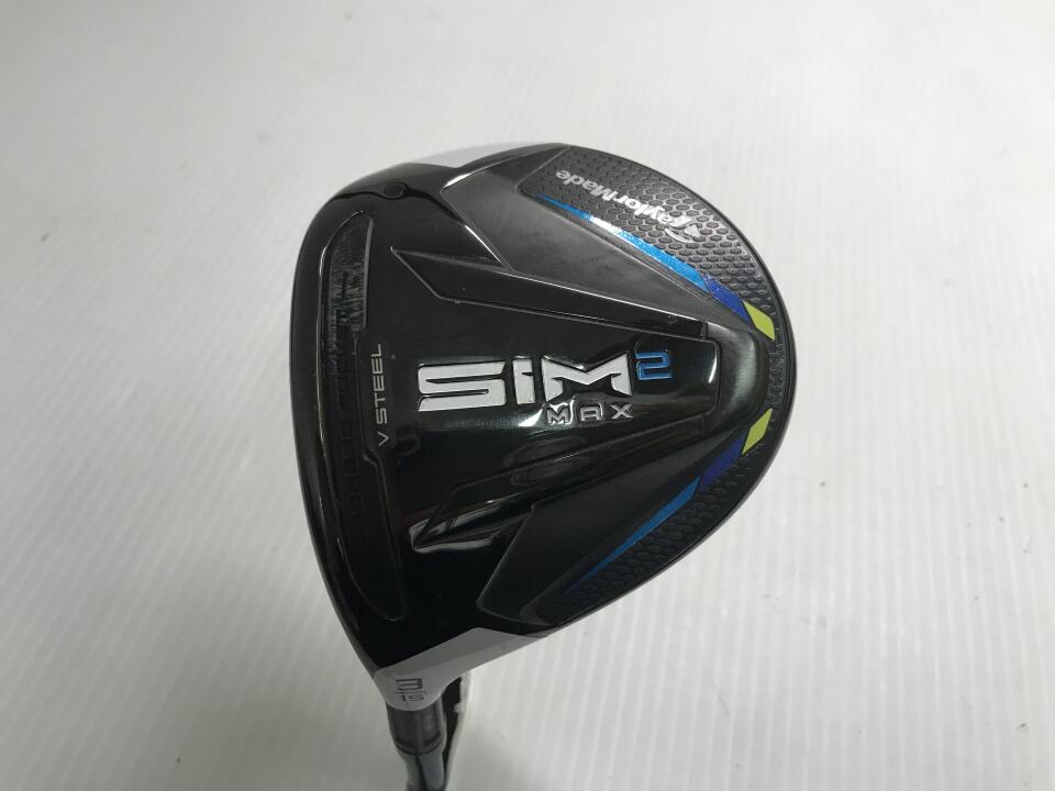 【中古】テーラーメイド SIM2 MAX フェアウェイウッド 3W 15° SRフレックス 43.5インチ ヘッドカバーあり TENSEI BLUE TM50(SIM2) Cランク 左利き用 Taylormade ゴルフクラブ シム2マックス ゴルフドゥ ゴル