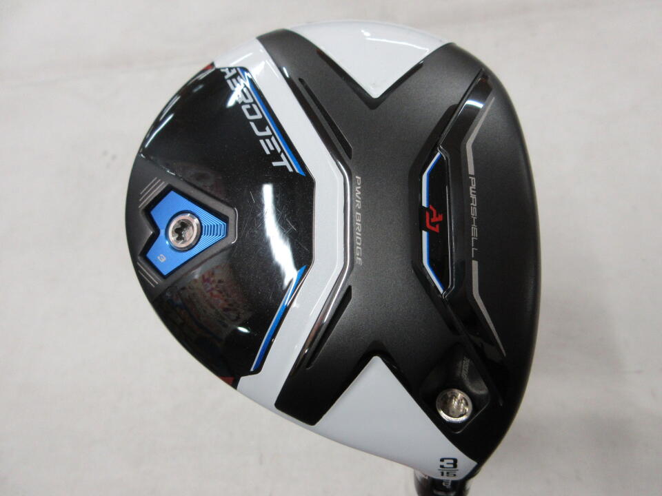 【中古】コブラ AEROJET フェアウェイウッド 3W 15° Xフレックス 43.5インチ ヘッドカバーあり ◆リシャフト◆Diamana　RF60 リシャフト品 Cランク 右利き用 COBRA ゴルフクラブ エアロジェット ゴル