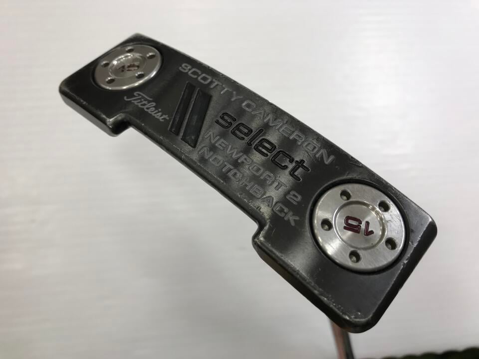 【中古】タイトリスト SC SELECT ニューポート 2 ノッチバック パター 34.0インチ ヘッドカバーあり オリジナルスチール Dランク 右利き用 Titleist ゴルフクラブ ゴルフドゥ ゴルフ用品 GOLF DO 中