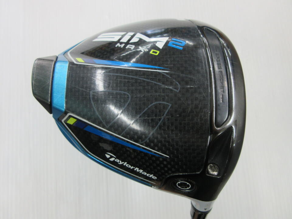【中古】テーラーメイド SIM2 MAX-D ドライバー 10.5° Sフレックス 45.75インチ ヘッドカバーあり TENSEI BLUETM50 リシャフト品 Dランク 右利き用 Taylormade ゴルフクラブ シム2マックスD ゴルフドゥ ゴ