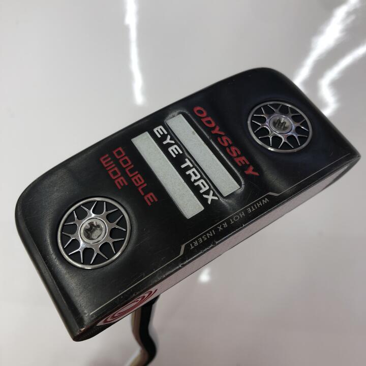 【中古】オデッセイ EYE TRAX DOUBLE WIDE パター 34.0インチ ヘッドカバーあり オリジナルスチール Cランク 右利き用 ODYSSEY ゴルフクラブ ゴルフドゥ ゴルフ用品 GOLF DO 中古ゴルフクラブ｜ゴルフ ドゥ 中古クラブ店