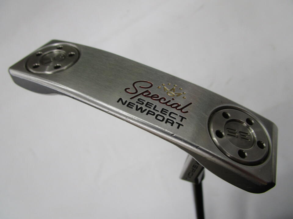 【中古】タイトリスト SC Special SELECT NEWPORT パター 34.0インチ ヘッドカバーあり オリジナルスチール Cランク 右利き用 Titleist ゴルフクラブ スコッティキャメロン スペシャルセレクト ニュー