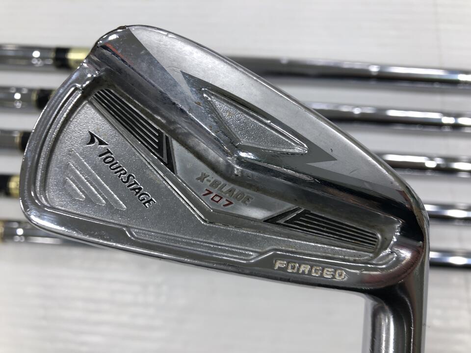 【中古】ブリヂストン ツアーステージ X-BLADE 707 アイアンセット 25° S200フレックス 38.0インチ ダイナミックゴールド Dランク 右利き用 BRIDGESTONE ゴルフクラブ ゴルフドゥ ゴルフ用品 GOLF DO 中