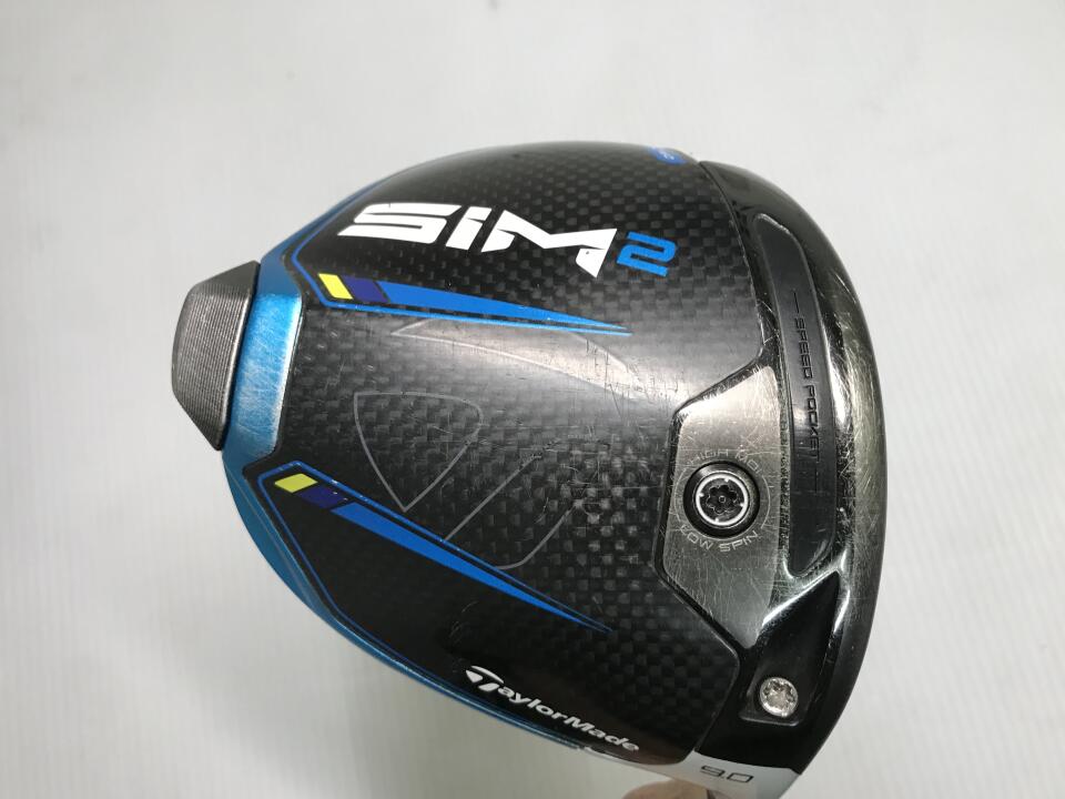 【中古】テーラーメイド SIM2 MAX ドライバー 9.0° Sフレックス 46.25インチ ヘッドカバーあり ATTAS ISA 1000 6 リシャフト品 Dランク 右利き用 Taylormade ゴルフクラブ シム2マックス ゴルフドゥ ゴル