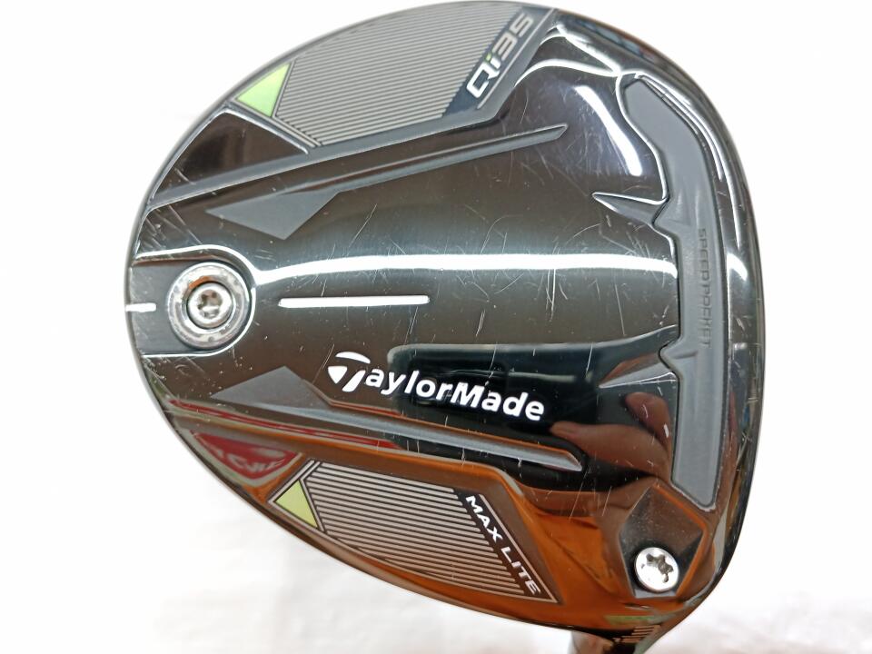 【中古】テーラーメイド Qi35 MAX LITE フェアウェイウッド 3W 15.5° Sフレックス 43.25インチ ヘッドカバーあり AIR SPEEDER TM 2025 Cランク 右利き用 Taylormade ゴルフクラブ Qi35マックスライト ゴルフド