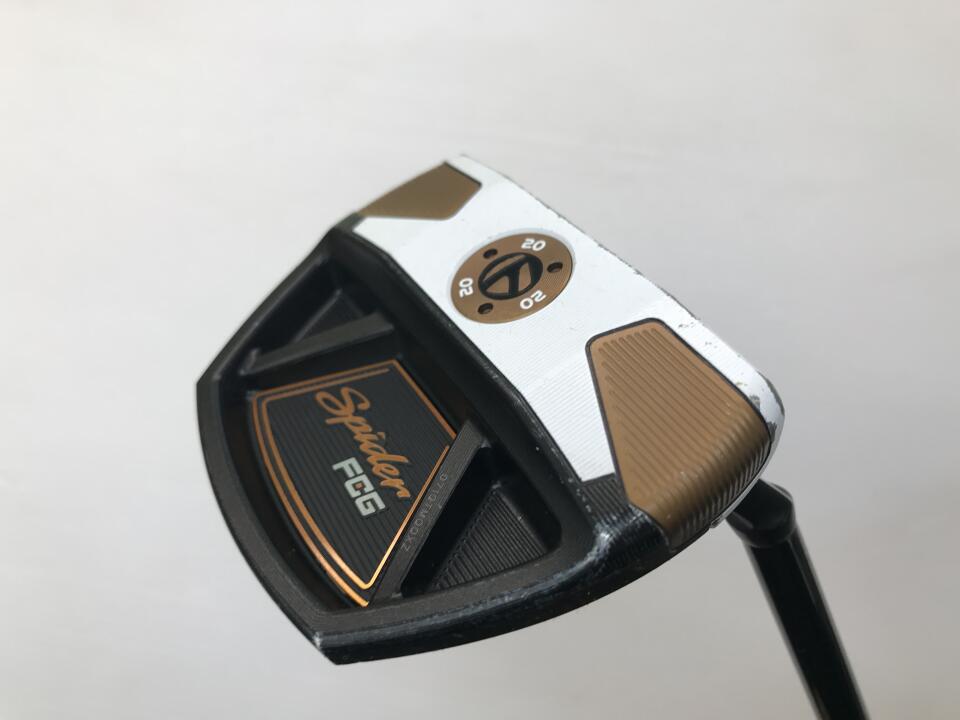 【中古】テーラーメイド Spider FCG BLACK/WHITE SMALL SLANT パター 33.0インチ オリジナルスチール Dランク 右利き用 Taylormade ゴルフクラブ ゴルフドゥ ゴルフ用品 GOLF DO 中古ゴルフクラブ