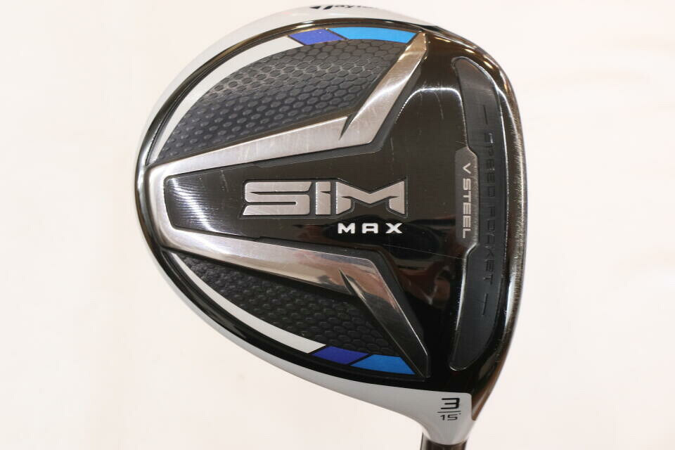 【中古】テーラーメイド SIM MAX フェアウェイウッド 3W 15° SRフレックス 43.0インチ ヘッドカバーあり TENSEI BLUE TM50 Dランク 右利き用 Taylormade ゴルフクラブ シムマックス ゴルフドゥ ゴルフ用