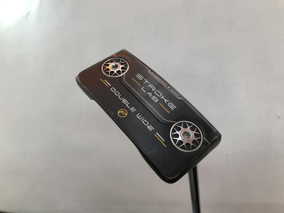 【中古】【訳あり】オデッセイ STROKE LAB DOUBLE WIDE FLOW パター 34.0インチ ヘッドカバーあり オリジナルスチール Dランク 右利き用 ODYSSEY ゴルフクラブ ゴルフドゥ ゴルフ用品 GOLF DO 中古ゴルフ