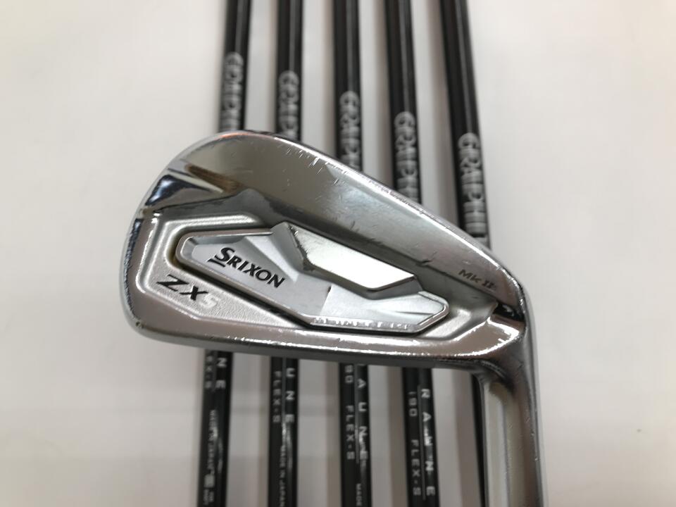【中古】ダンロップ SRIXON ZX5 Mk2 アイアンセット Sフレックス 38.25インチ RAUNE i90 リシャフト品 Cランク 右利き用 DUNLOP ゴルフクラブ スリクソンZX5 MK2 ゴルフドゥ ゴルフ用品 GOLF DO 中古ゴルフ