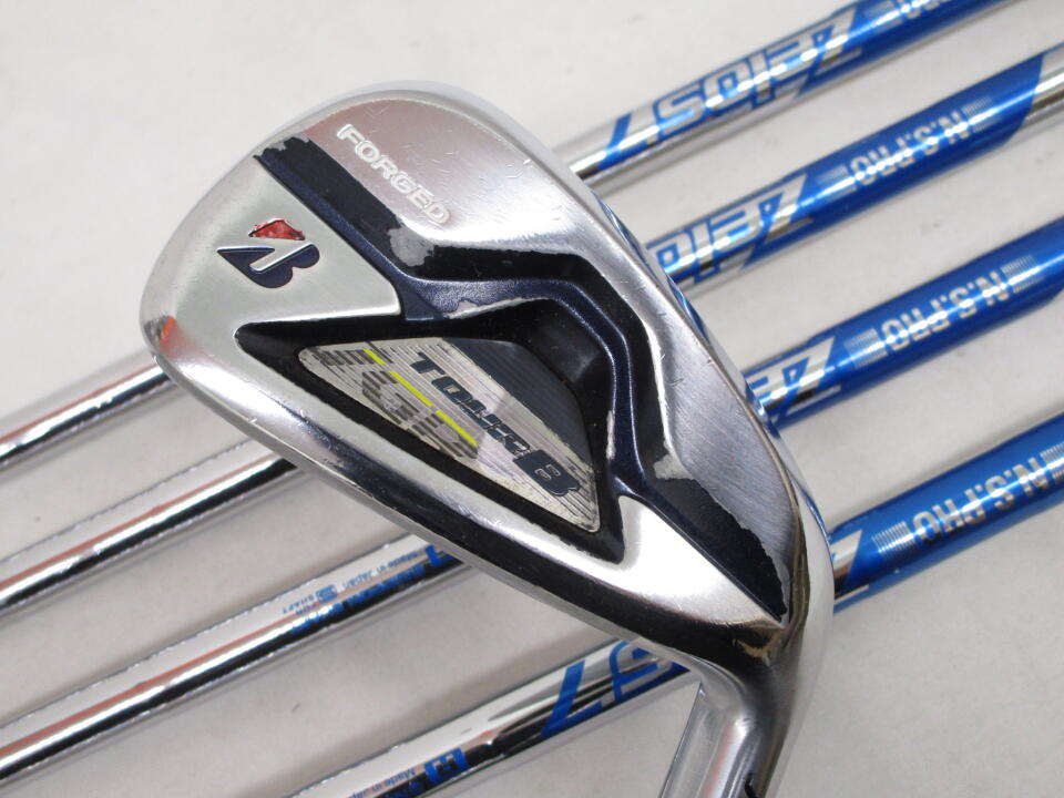 【中古】ブリヂストン TOUR B JGR HF3 2019 アイアンセット 25° Rフレックス 38.0インチ ◆リシャフト◆NSプロ Zelos 7 リシャフト品 Dランク 右利き用 BRIDGESTONE ゴルフクラブ ゴルフドゥ ゴルフ用品 GO