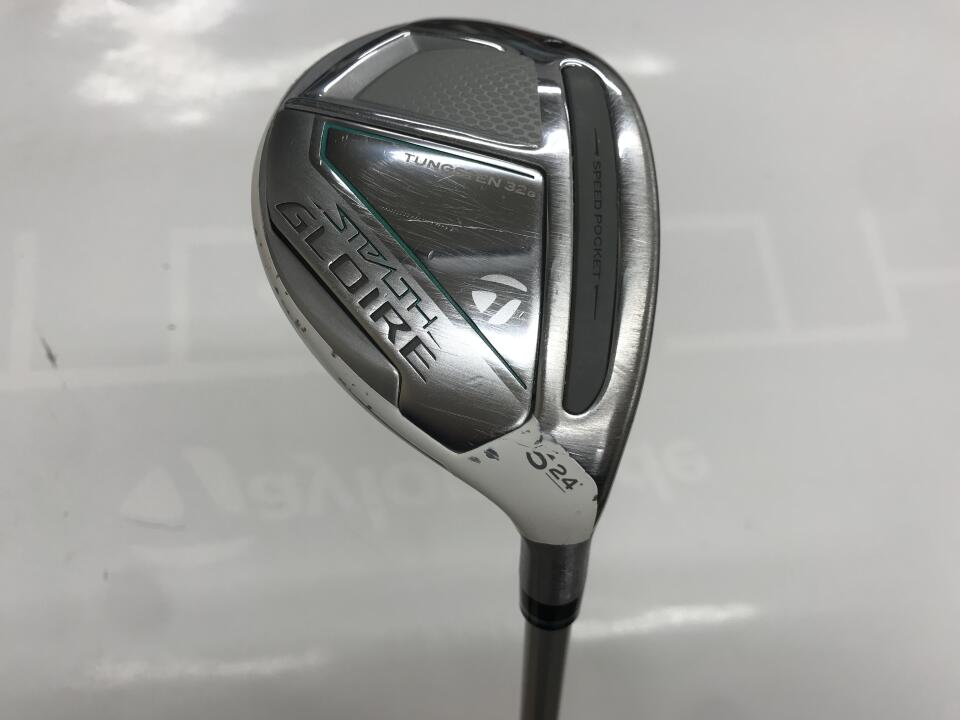 【中古】【レディースモデル】テーラーメイド STEALTH GLOIRE レディス ユーティリティ 24° Lフレックス 38.5インチ SPEEDER NX for TM Dランク 右利き用 Taylormade ゴルフクラブ ステルスグローレ ゴル
