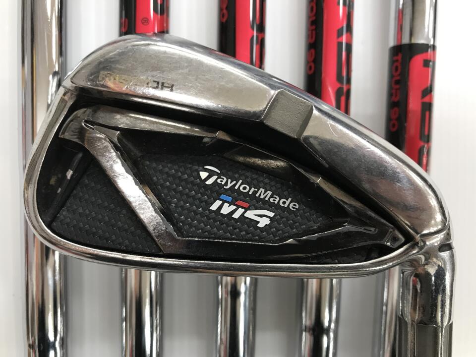 【中古】テーラーメイド M4 アイアンセット Sフレックス 38.0インチ KBS TOUR 90 リシャフト品 Cランク 右利き用 Taylormade ゴルフクラブ ゴルフドゥ ゴルフ用品 GOLF DO 中古ゴルフクラブ