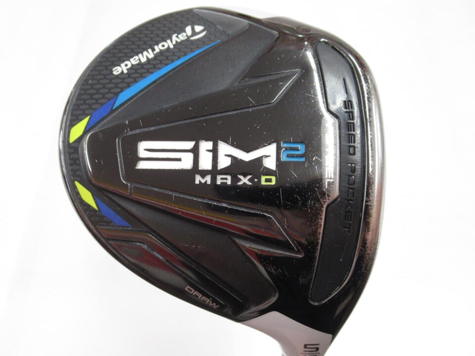 【中古】テーラーメイド SIM2 MAX-D フェアウェイウッド 5W 19° Sフレックス 42.25インチ ヘッドカバーあり TENSEI BLUE TM50挿し戻し リシャフト品 Dランク 右利き用 Taylormade ゴルフクラブ シム2マッ