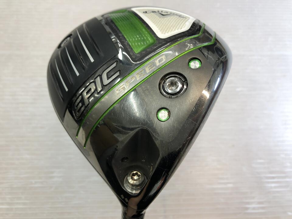 【中古】キャロウェイ EPIC SPEED ◆◆◆ ドライバー 9° Sフレックス 45.5インチ ヘッドカバーあり MMT TYPE-304SS 60 リシャフト品 Dランク 右利き用 Callaway ゴルフクラブ エピックスピード ゴルフド
