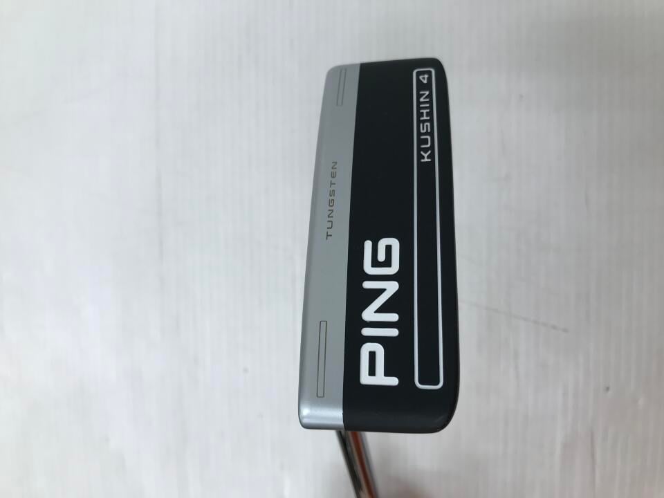 【中古】ピン 2023 KUSHIN 4 パター 34.0インチ ヘッドカバーあり オリジナルスチール Cランク 左利き用 PING ゴルフクラブ ゴルフドゥ ゴルフ用品 GOLF DO 中古ゴルフクラブ