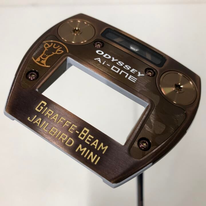 【中古】オデッセイ Ai-ONE GIRAFFE-BEAM JAILBIRD MINI パター 33.0インチ ヘッドカバーあり オリジナルスチール Bランク 右利き用 ODYSSEY ゴルフクラブ ゴルフドゥ ゴルフ用品 GOLF DO 中古ゴルフクラブ